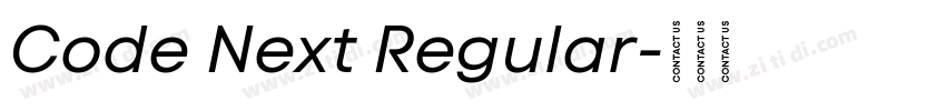 Code Next Regular字体转换